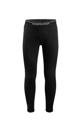 Icebreaker 420045020336 New Oasis Legging With Fly Men S Black Merino Wool Body Fit 200 105