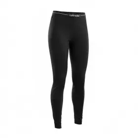 Ib0a56i4 Icebreaker High Rise Leggings Womens Large Black 100% Merino Wool 260g