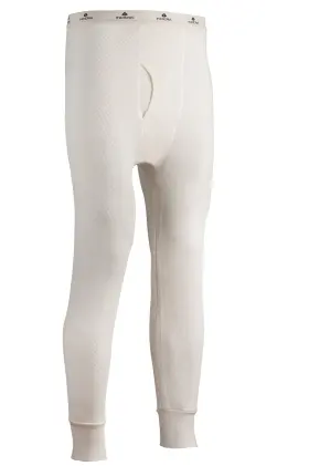 Indera 091641100204 Mens Raschel Knit Heavyweight Thermals Long Johns Underwear Pant Natural M