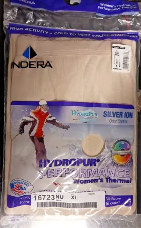 Indera 091641140378 Hydropur Performance Womens Xl Thermal High Activity Underwear