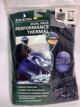 Indera 091641142167 Dual Face Performance Thermal Pants Long Underwear Size Medium