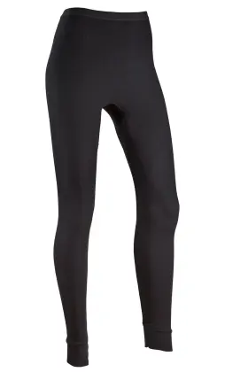 Indera 091641151237 Womens Icetex Performance Thermal Underwear Pant With Silvadur Black Large