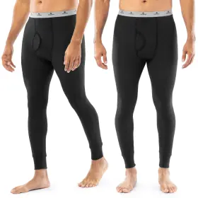 1621dr Indera Mens Thermal Underwear Pants Leggings Black Medium Us