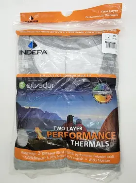 975ls Indera Inderra Performace Two Layer Thermal Crew Poly/wool Silvadur Mens 2xl New