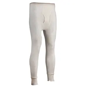 T800dr Indera Mills Co. Mens Traditional Long Johns Pants Cotton Polyester Thermals Tall Xl Natural