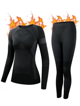 Innvix 635405669028 Thermal Underwear Set Womens Ski Base Layers Women Quick Dry Und