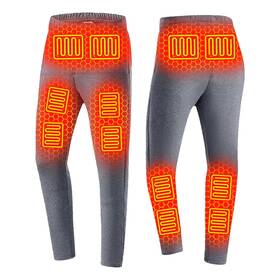 Iooellix 038156291868 Heated Underwear Pants For Men 3 Heating Level Thermal Bottom With 12 Heat Inch