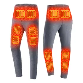 Iooellix 038156291868 Heated Underwear Pants For Men 3 Heating Level Thermal Bottom With 12 Heat Inch