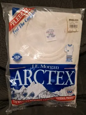 J E Morgan 043935129279 Vintage J.e. Arctex Long Sleeve Thermal Shirt Ext Tail Large 42-44 Grande