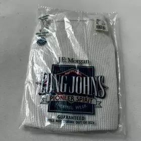 J.e. Morgan 043935135546 Vintage Je Mens Long Johns Thermal Underwear Pants Size Xl New