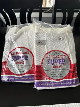 J.e. Morgan 043935296124 Vtg Nos Je Super Johns Thermal Underwear Size Large 38-40 Tall 2 Pairs