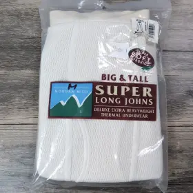J.e. Morgan 043935505660 Vtg Nos Je Super Long Johns Thermal Underwear Size 4xl 58-60 New