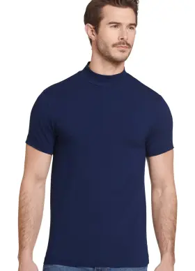Jockey 194490667680 Mens Cotton Stretch Mock Neck Tee