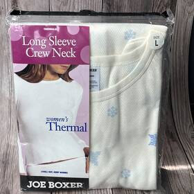Joe Boxer 843178011375 Long Sleeve Crew Neck Thermal Top Size Large New In Package