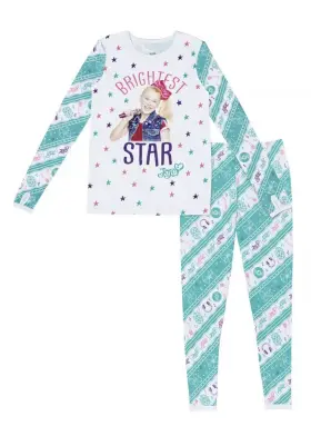 Jojo Siwa 086201816459 Girls Climateright By Cuddl Duds Top And Pants Thermals Size 8-10