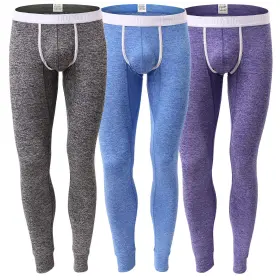 B07kmx7vvw Kamuon Men S Low Rise Pouch Underwear Pants Long Johns Thermal Bottoms Leggings Us