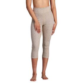 Kari Traa 611366 Rose Light Base Layer Capri Pants Womens L Beige High Waisted Red673