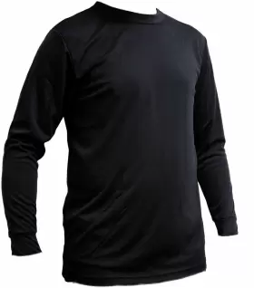 Kenyon 074495391561 Silkyester Black Crew Top - Mens Xl Base Layer Clothing