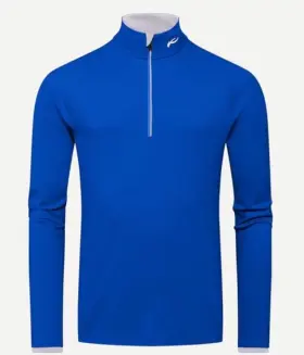 Kjus 612997691463 199 Mens Calderas Half Zip Pullover - Alaska Blue-medium / 50 Eu-new Tags