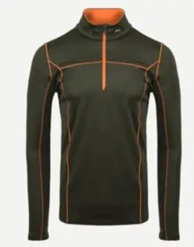 Kjus 613377862220 165 Mens Race Half Zip Pullover - Olive Green -medium / 50 Eu-new Tags