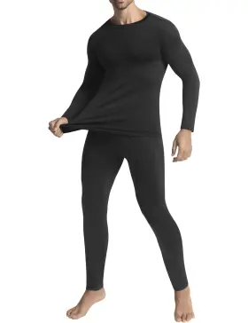Bw02 Klvee Long Johns Thermal Underwear For Men With Fleece Lined Base Layer Top And Bot