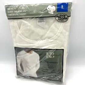 Knightsbridge 043935650612 Thermal Shirt Crew Neck Long Sleeve Mens Large Kmart