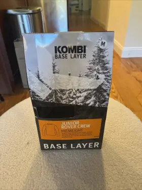 Kombi 720074505958 Junior Rover Crew Midweight Base Layer Skiing Winter Black Medium Size 7/9