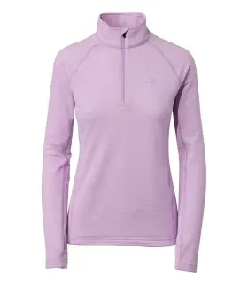 L.l. Bean 197289315106 Synthetic Base Layer Midweight Women S 1/4 Zip Lavender Ice Size M