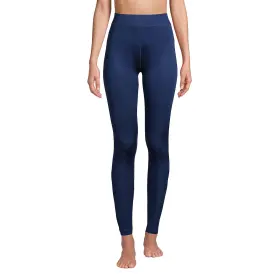 Lands End 194742967056 Womens Silk Interlock Pants Deep Sea Navy Regular Medium