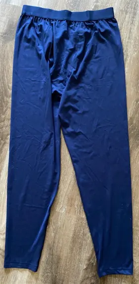 Lands End 195926648679 Landsft End-mens Thermaskin Long Underwear Pants Base Layer Deep Sea Navy New