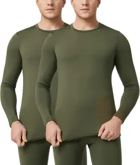 Lapasa 705353858970 Mens Thermal Underwear Top Crewneck Long Sleeve Shirt Base Layer Lightwe