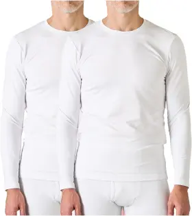 Lapasa 705353919367 Mens Thermal Underwear Top Crewneck Long Sleeve Shirt Base Layer Lightwe