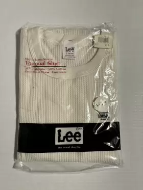 Lee 410020000148 Vtg Mens Long Sleeve Thermal Shirt L 42-44 Waffle Johns Made In Usa