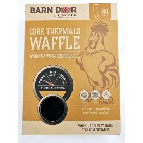 Lincoln Outfitters 721357422023 Barn Door By Core Thermal Waffle Black Pants Size 3xl New