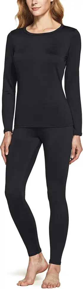 Ltd 313031865839 Womens Winter Thermal Underwear Long Johns Set Top And Bottom For Cold Weather