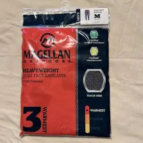 Magellan 721357193671 Outdoors Dual Face Bottom Sz Men S Med Nwt Navy Blue Heavy Weight