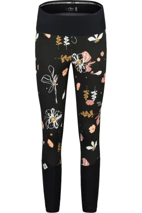 38139-1-8858-s Maloja Raukem. Womens Insulated Tights Deep Black Flora Small