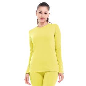 Mancyfit 1107ylwm Thermal Underwear Women Long Johns Fleece Lined Soft Warm Base Layer Set