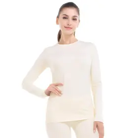 Mf-1892 Mancyfit Womens Thermal Top Fleece Lined Long Sleeve Base Layer Shirt