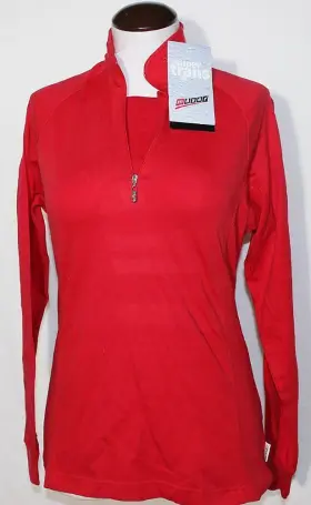 Maser 024695005153 New Classic Zip Top Skiing Winter Sports Base Layer Red Wmns Sz 8 Austria