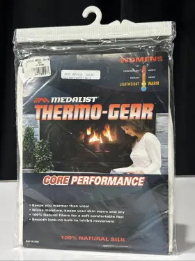 Medalist 089963802166 100% Silk Baselayer Pants Women S M White Thermo-gear Core Performance