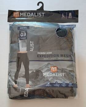 Medalist 645619112807 Thermo-gear Level 3 Mens Pant Base Layer Size L 36-38 New