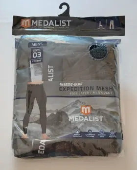 Medalist 645619112807 Thermo-gear Level 3 Mens Pant Base Layer Size L 36-38 New