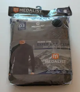 Medalist 645619112838 Thermo-gear Level 3 Mens Crew Base Layer Size L 42-44 New