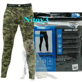 Medalist 766934009396 Comfort Stretch Base Layer Pants-scentinhibitor Tech Men Xl 40-42