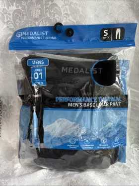 M5289 Medalist Men S Performance Baselayer Comfort Stretch Pants Brand New Size Small