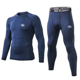 U3us-lan-s Meethoo Mens Compression Base Layers Long Johns Winter Gear With Fleece Lined For Sk
