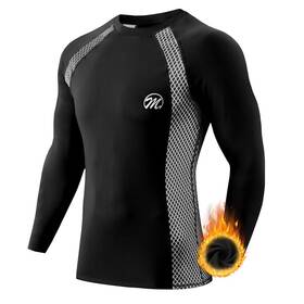Meetwee 750918084240 Mens Thermal Underwear Set Winter Ski Gear Fleece Lined Long Johns Base Lay