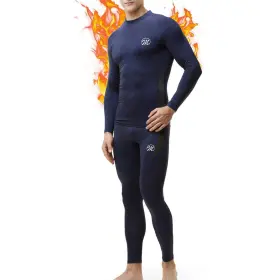 Meetwee 791270610173 Mens Thermal Underwear Set Winter Ski Gear Fleece Lined Long Johns Base Lay