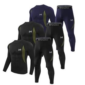 Meetyoo 738060705749 Men S Thermal Long Johns 3-piece Fleece Base Layer Cold Weather Hunti